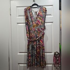 CATO Multicolor Chevron Pattern Dress 22/24W